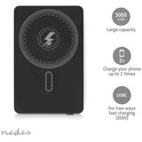 Nedis Powerbank pbkwl20w025bk 5000 mAh, (5000507541) Cene