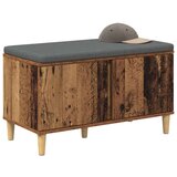  Klupa za hodnik s jastukom s vratima Staro drvo 60 x 38 x 46 cm | shoptok.hr