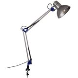  Namizna svetilka z upogljivo konstrukcijo/s sponko v srebrni barvi (višina 73,5 cm) Tajo – Cene