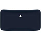  Luksuzni pravokutni umivaonik mat tamnoplavi 71x38 cm keramički | shoptok.hr