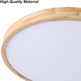 Brilagi prigušiva LED svetiljka WOODLINE LED/72W/230V 3000-6000K hrast prečnik 60 cm +daljinski upravljač | Eponuda.com