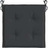  Jastuci za vrtne stolice 6 kom crni 50x50x4 cm tkanina Oxford | shoptok.hr