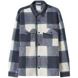 Bershka Srajca kremna / mornarska / petrol | Shoptok.si