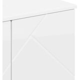 vidaXL Kopalniška omarica Bela z visokim sijajem 61 x 35 x 64 cm | Shoptok.si