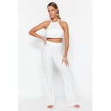 TRENDYOLMILLA Ženski komplet bluza i pantalone Tbess23Au00038, Krem Cene