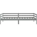vidaXL Dnevni ležaj od masivne borovine sivi 90 x 200 cm | shoptok.hr