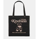 Sinsay Pamučna shopper torba s motivom medvjeda i natpisom | shoptok.hr