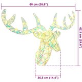 vidaXL Jelenova sani Toplo bela 60 cm PET | Shoptok.si