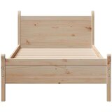 vidaXL Posteljni okvir brez vzmetnice 90x190 cm trdna borovina | Shoptok.si