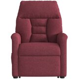  Naslonjač na podizanje od tkanine crvena boja vina | shoptok.hr