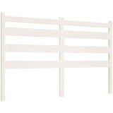  Uzglavlje za krevet bijelo 206 x 4 x 100 cm od masivne borovine | shoptok.hr