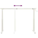  Stol Bjela i prirodna 140 x 60 cm Čvrsto Hrastovo Drvo | shoptok.hr