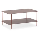 Kovinska klubska mizica v barvi terakote 58x90 cm Beatrix –