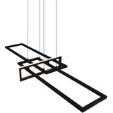  led viseča svetilka salinas 34 w 4200 lm mat črna | Shoptok.si