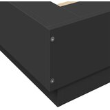  Okvir za krevet s LED svjetlima crni 120 x 190 cm drveni | shoptok.hr