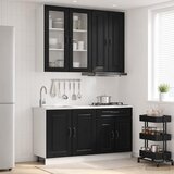  Kuhinjska jedinica KALMAR 4 kom. Crna Konstruirano drvo | shoptok.hr