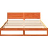  Krevet Voskast smeđi Čvrsto borovo drvo 180 x 200 cm Izdržljiv | shoptok.hr