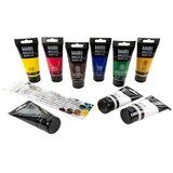 LIQUITEX Basics Set akrilnih boja Acrylic Starter Box (9 Kom. x 75 ml, Tuba) u