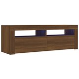 Furnova TV omarica z LED lučkami rjav hrast 120x35x40 cm, (21924283) | Shoptok.si