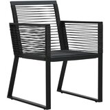  5-dijelni vrtni blagovaonski set od PVC ratana crni | shoptok.hr