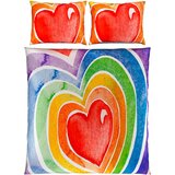 Esposa obojestranska posteljnina 200/240 cm saten večbarvno | Shoptok.si