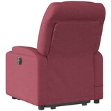  Masažni naslonjač na podizanje od tkanine crvena boja vina | shoptok.hr