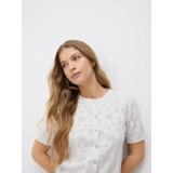 Reserved Rupičasta vesta - krem | shoptok.hr