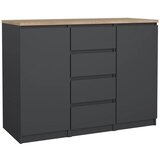 Tvilum Temno siva komoda 121x91x50 cm Naia – Cene