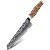 IZMAEL Damaskasti kuhinjski nož ZE-37559 - Kiritsuke / Smeđa | shoptok.hr