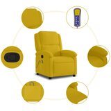  Masažni naslonjač žuti baršunasti | shoptok.hr