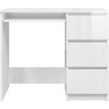  Radni stol visoki sjaj bijeli 90 x 45 x 76 cm od iverice | shoptok.hr