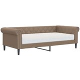 Dnevni krevet s madracem boja cappuccina 90x200 cm umjetna koža | shoptok.hr
