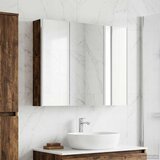  Kupaonski ormar s ogledalom Dimljeni hrast 103,5 x 15,5 x 70 cm | shoptok.hr