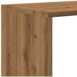 Pregrada/regal za knjige 4 razina hrast 131,5x29x131,5cm drveni | shoptok.hr