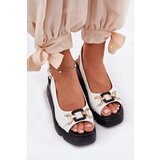 ARTIKER Ladies Leather Wedge And Platform Sandals With Decoration | Shoptok.si