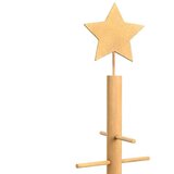 vidaXL Leseno božično drevo z stojalom Rjava 210 cm Bambus | Shoptok.si