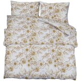 Maison Chic Komplet posteljnine - Posteljnina bela in rjava 220x240 cm bombaž, (21786680) Cene