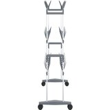  Stalak za cipele s kotačićima srebrni 66 x 27 x 100 cm | shoptok.hr