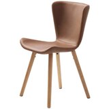 Unique Furniture Konjak smeđa blagovaonska stolica od umjetne kože Teslin – | shoptok.hr