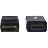 Manhattan HDMI priključni kabel 100.00 cm 152662 crna [1x muški konektor displayport - 1x muški konektor HDMI] | Eponuda.ba