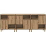  Komode 3 pcs Umjetnički hrast 60 x 35 x 70 cm Konstruirano drvo | Eponuda.ba