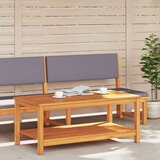  Bocni stol Prirodna nafta 110 x 55 x 45 cm Čvrsto drvo akacije | shoptok.hr