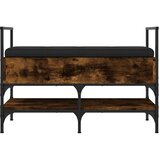  Klupa za cipele boja dimljenog hrasta 85,5x42x57,5 cm drvena | shoptok.hr