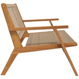  Vrtni namještaj Bež 122 x 78 x 73 cm Čvrsto drvo akacije | shoptok.hr