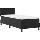 vidaXL Boxspring - Krevet s oprugama i madracem Crna 80 x 200 cm tkanina | shoptok.hr