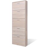 Maison Chic Lesena omarica za čevlje s 5 predelki videz hrasta, (21778073) | Shoptok.si