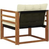  Set vanjskih sofa Čvrsto drvo akacije i Textilene Prirodna | shoptok.hr