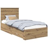 Okvir za krevet s ladicama Umjetnički hrast 100 x 200 cm | shoptok.hr