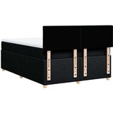 vidaXL Krevet s oprugama i madracem crni 140x200 cm od tkanine | shoptok.hr