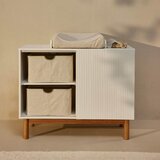  Quax® previjalna lesena podloga za komodo mood™ white | Shoptok.si